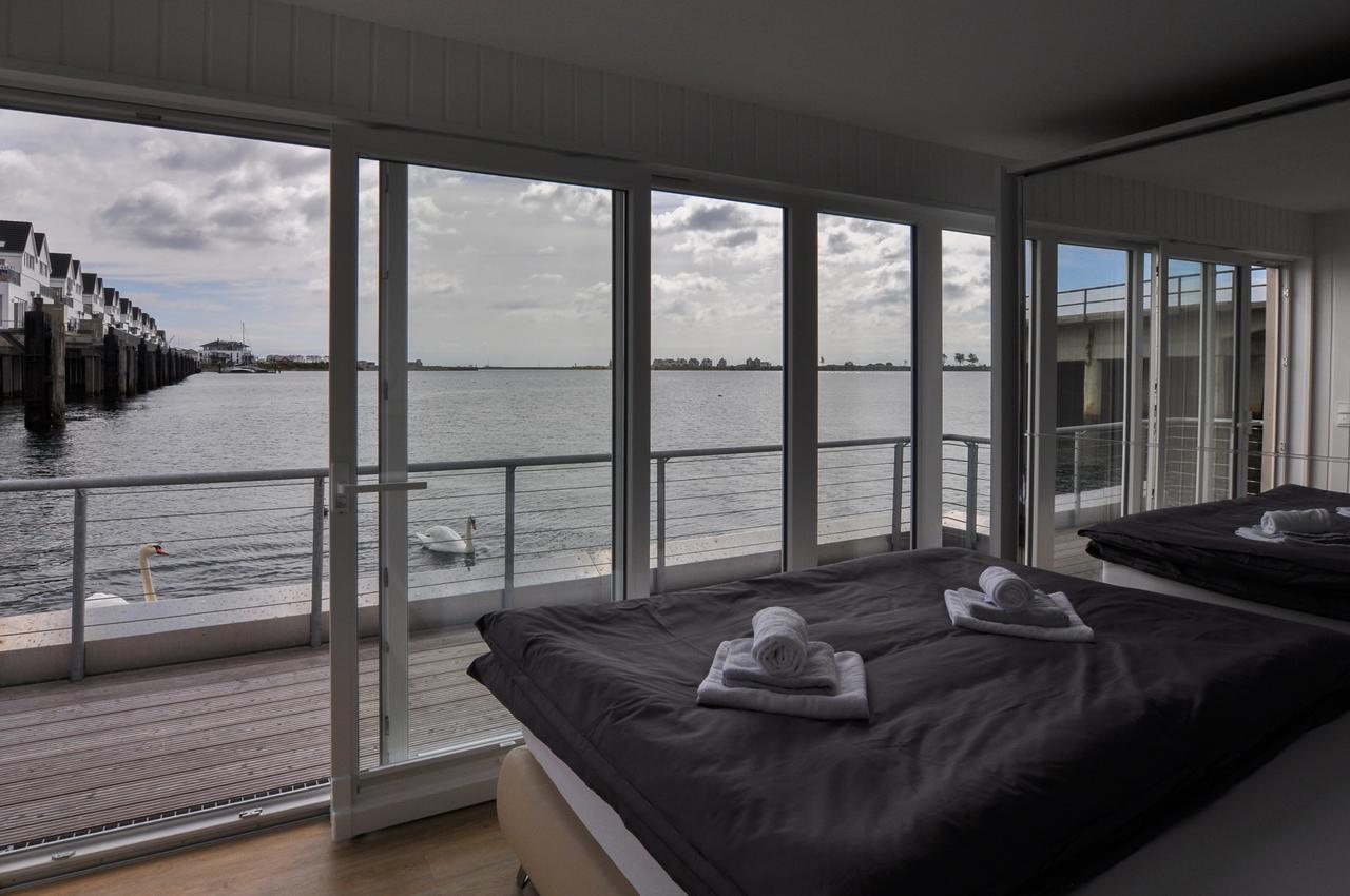 Villa Schwimmendes Haus Hausboot Olpenitz Exterior foto