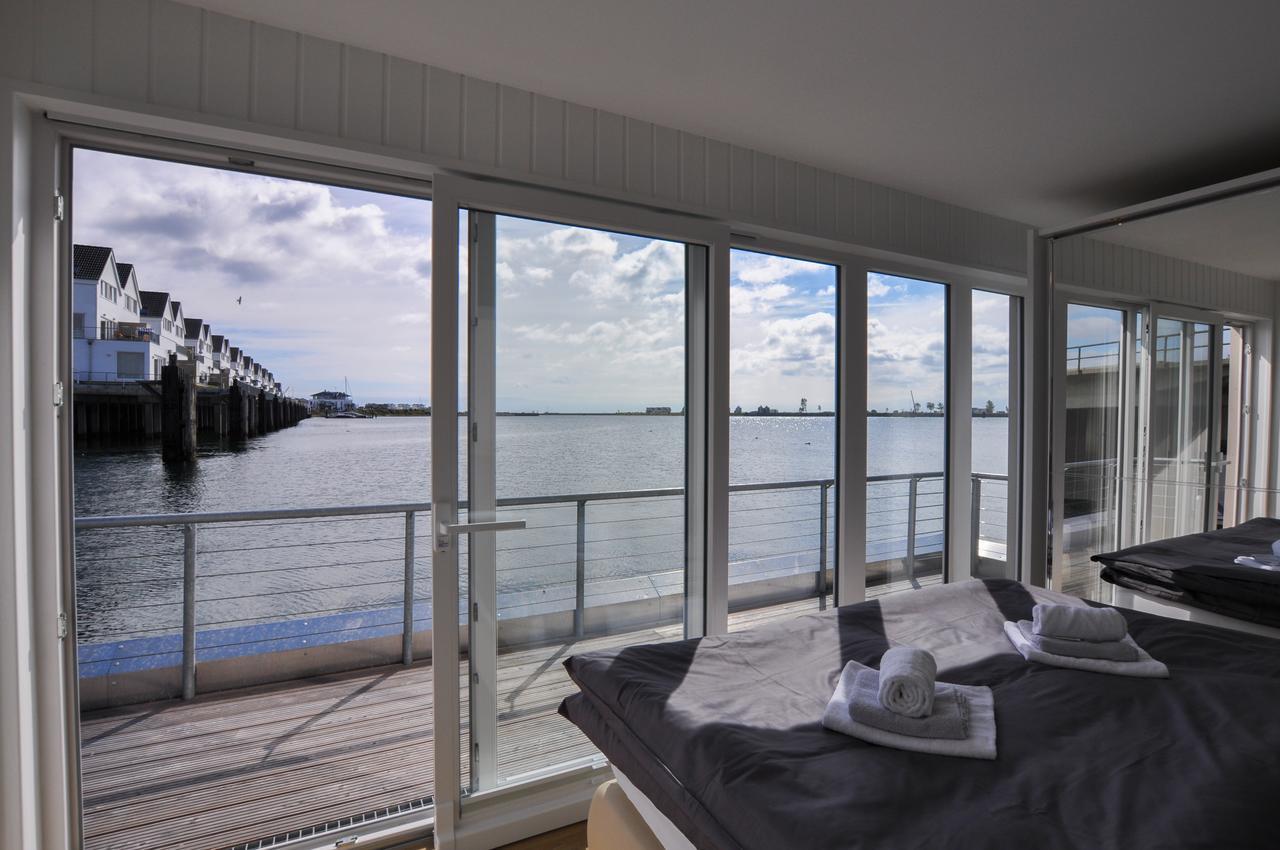 Villa Schwimmendes Haus Hausboot Olpenitz Exterior foto