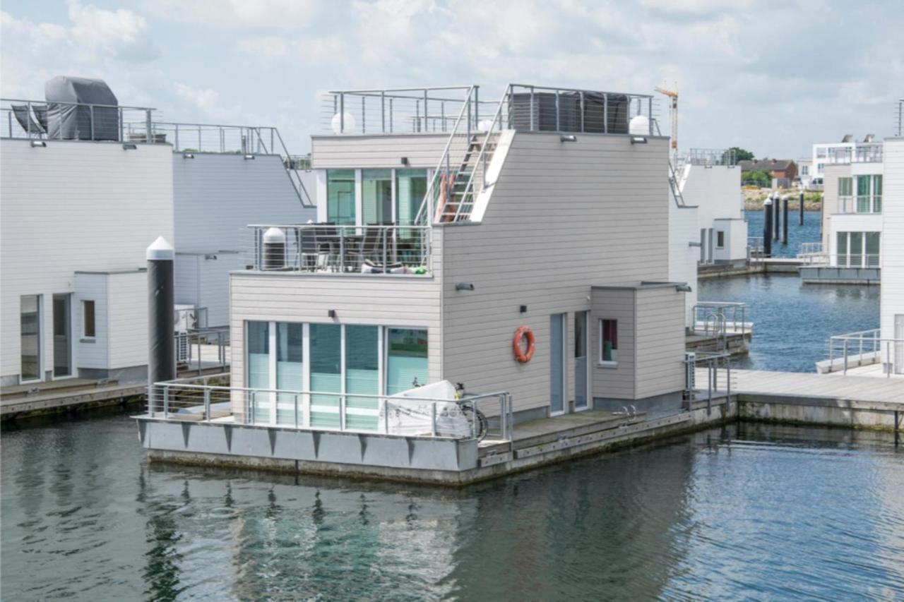 Villa Schwimmendes Haus Hausboot Olpenitz Exterior foto